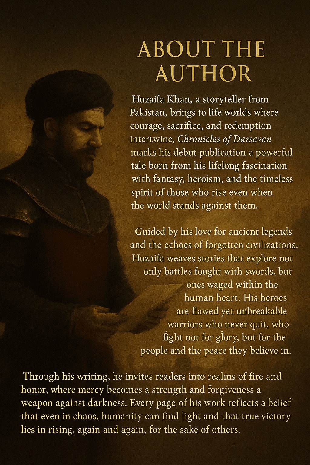 Chronicles of Darsavan - Back Cover